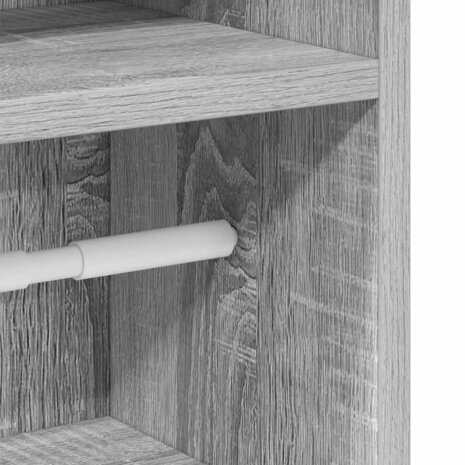 Badkamerkast met rolhouder 20,5x22x90 cm grijs sonoma eiken 9