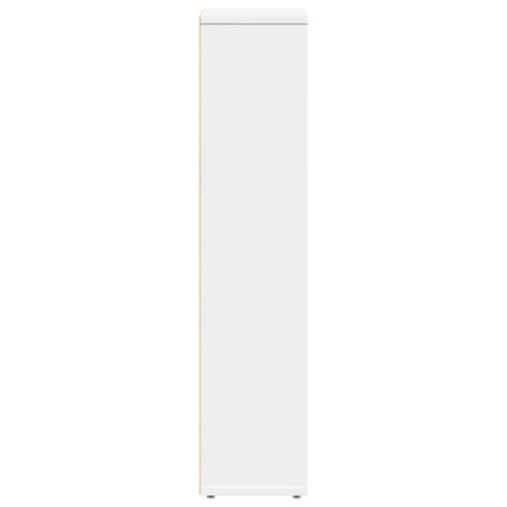 Badkamerkast met rolhouder 20,5x20x90 cm wit 5