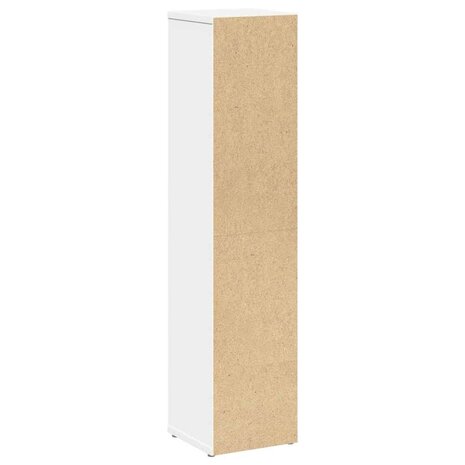 Badkamerkast met rolhouder 20,5x20x90 cm wit 6