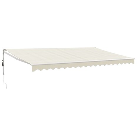 Luifel automatisch uitschuifbaar 5x3 m crèmekleurig 2