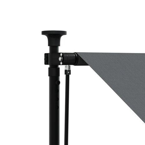 Luifel uittrekbaar 150x150 cm stof en staal antracietkleurig 8
