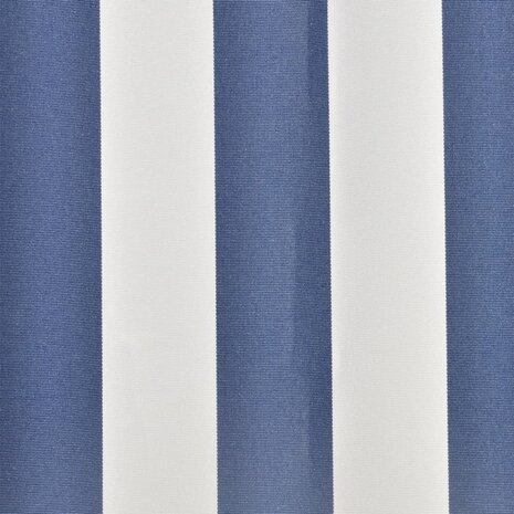 Luifeldoek 3x2,5 m canvas blauw en wit 3