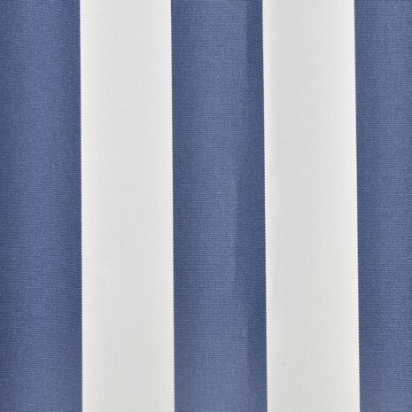 Luifeldoek 450x300 cm canvas blauw en wit 3