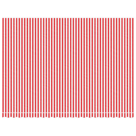 Vervangingsdoek voor luifel gestreept 5x3,5 m rood en wit 3