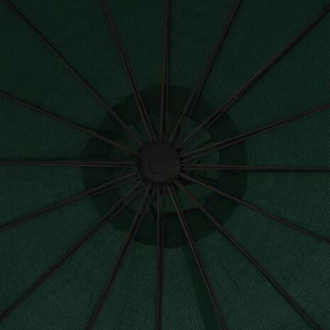 Zweefparasol met aluminium paal 3 m groen 8