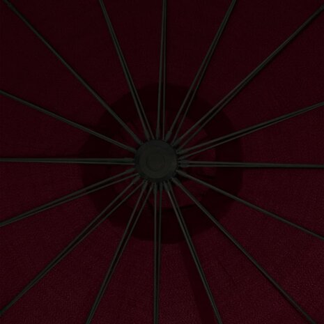 Zweefparasol met aluminium paal 3 m bordeauxrood 8