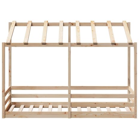 Kinderbed met bedhuis 90x190 cm massief grenenhout 4