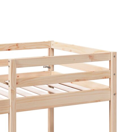 Hoogslaper met bureau en stoelen massief grenenhout 80x200cm 8