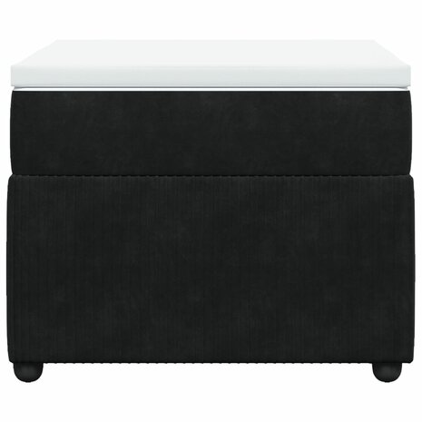 Boxspring met matras fluweel zwart 90x190 cm 4