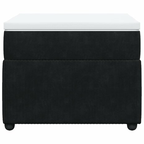 Boxspring met matras fluweel zwart 90x200 cm 4