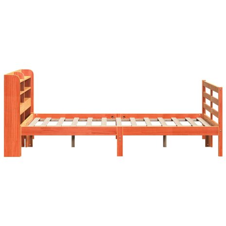 Bed met matras massief grenenhout wasbruin 140x190 cm 7