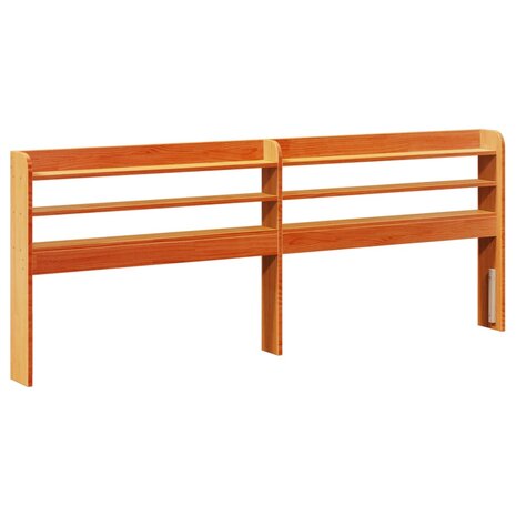 Bed met matras massief grenenhout wasbruin 140x190 cm 8