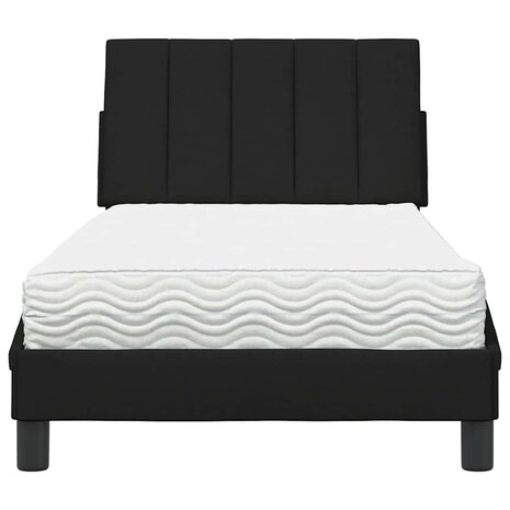 Bed met matras stof zwart 80x200 cm 5