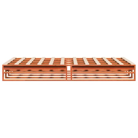 Bed met matras massief grenenhout wasbruin 140x190 cm 5