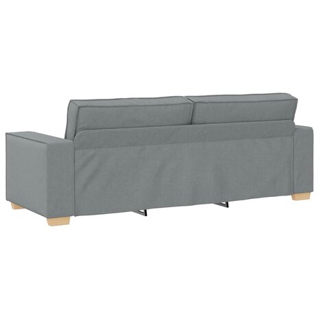 2-delige Loungeset met kussens stof lichtgrijs 7
