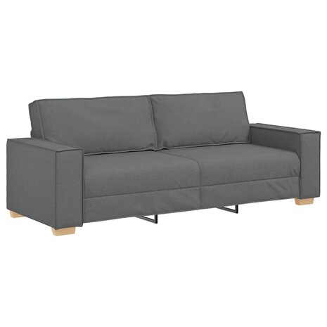 2-delige Loungeset met kussens stof donkergrijs 5