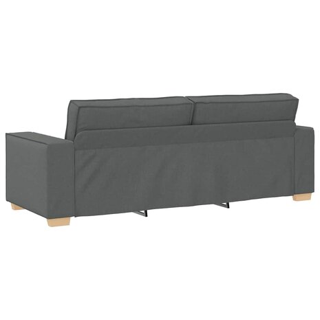 2-delige Loungeset met kussens stof donkergrijs 7