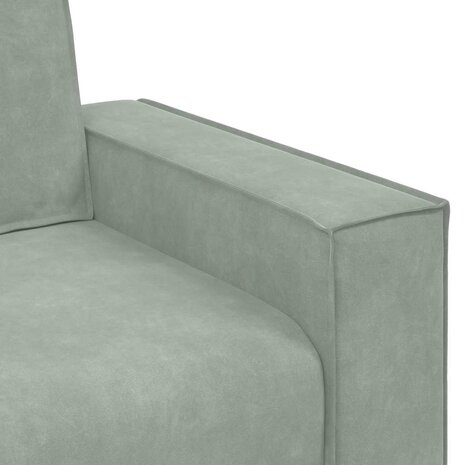 Tweezitsbank 140 cm fluweel lichtgrijs 7