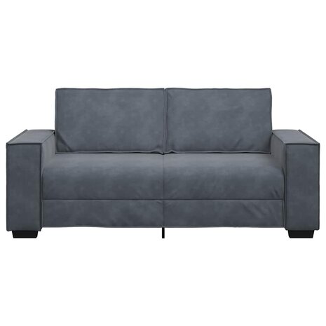 Tweezitsbank 140 cm fluweel donkergrijs 4