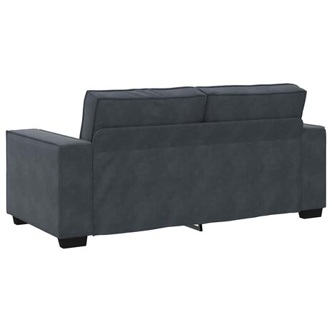 Tweezitsbank 140 cm fluweel donkergrijs 6