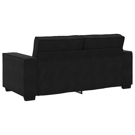 Tweezitsbank 140 cm fluweel zwart 6