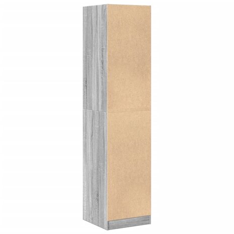 Apothekerskast 40x41x174,5 cm bewerkt hout grijs sonoma eiken 7