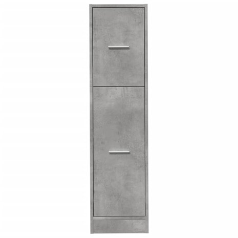 Apothekerskast 30x41x118 cm bewerkt hout betongrijs 5