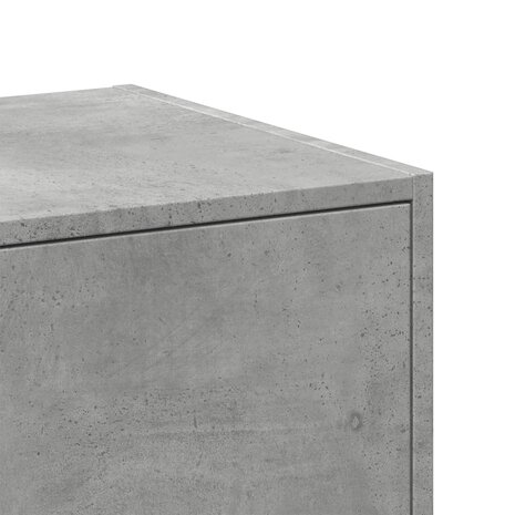 Apothekerskast 30x41x118 cm bewerkt hout betongrijs 8