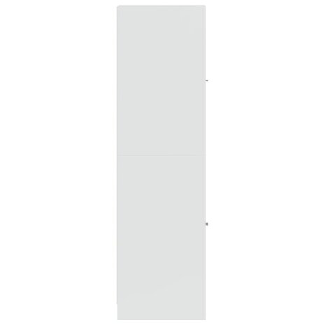Apothekerskast 30x41x144,5 cm bewerkt hout hoogglans wit 6