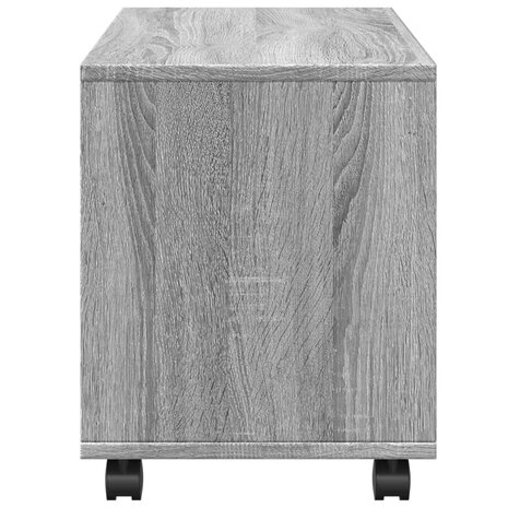 Rolkast 72x33x42,5 cm bewerkt hout grijs sonoma eikenkleurig 6