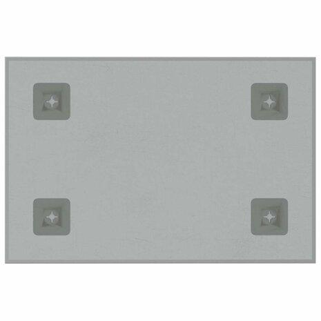 Magneetbord voor aan de wand 40x30 cm gehard glas wit 4