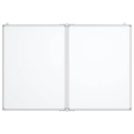 Whiteboard magnetisch inklapbaar 120x100x1,7 cm aluminium 3