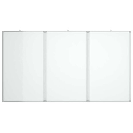 Whiteboard magnetisch inklapbaar 150x100x1,7 cm aluminium 3