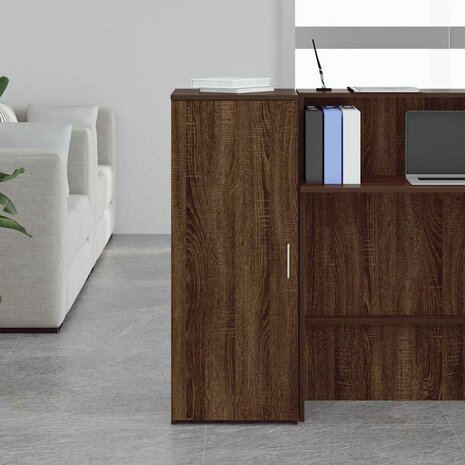 Opbergkast 40x45x103,5 cm bewerkt hout bruin eikenkleurig 3