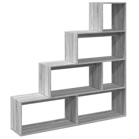 Kamerscherm / boekenkast 143,5x29x143,5 cm hout grijs sonoma 7