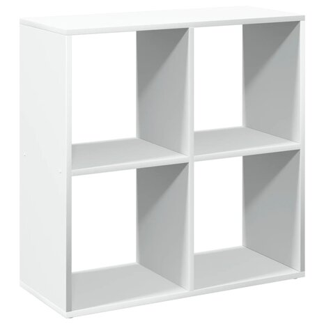 Kamerscherm / boekenkast 69,5x29x69,5 cm bewerkt hout wit 2