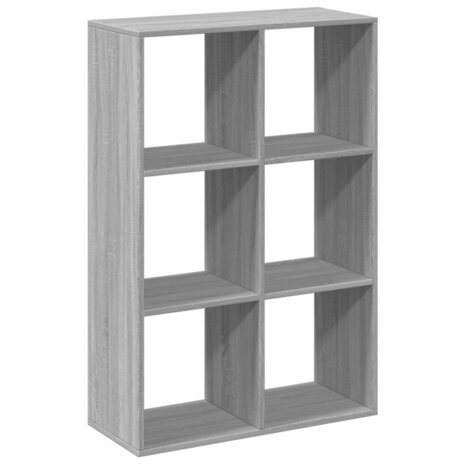 Kamerscherm / boekenkast 69,5x29x103,5 cm hout grijs sonoma 2