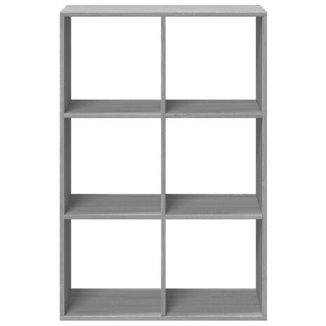 Kamerscherm / boekenkast 69,5x29x103,5 cm hout grijs sonoma 5
