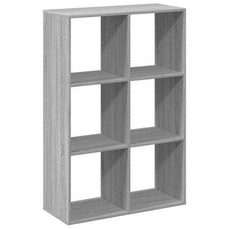 Kamerscherm / boekenkast 69,5x29x103,5 cm hout grijs sonoma 7