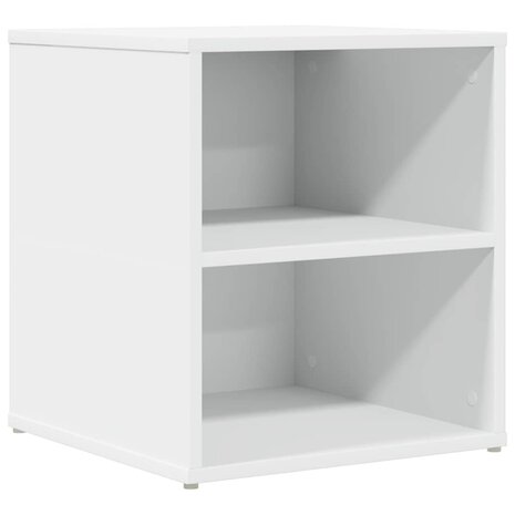 Hoekkast 160x40x45 cm bewerkt hout wit 7