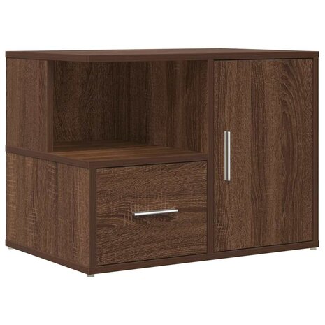 Hoekkast 160x40x45 cm bewerkt hout bruin eikenkleurig 8