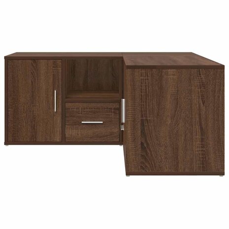 Hoekkast 160x40x45 cm bewerkt hout bruin eikenkleurig 9