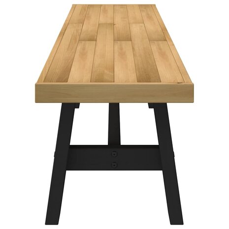 Eetbank NOAIN A-vormige poten 180x40x45 cm massief hout 4