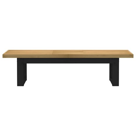 Eetbank NOAIN U-vormige poten 180x40x45 cm massief hout 3