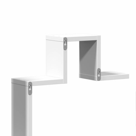 Wandschap 104,5x10x43 cm bewerkt hout wit 8