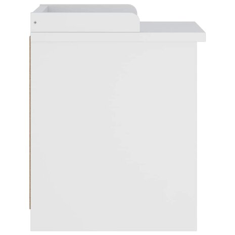 Gangbankje SANDNES wit 45x40x50 cm massief grenenhout 6