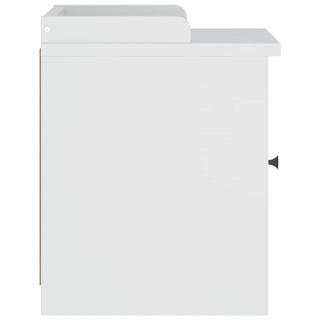 Gangbankje SANDNES wit 45x40x50 cm massief grenenhout 7