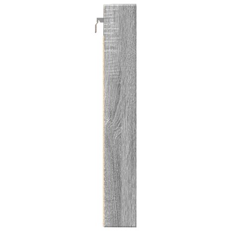 Vitrinekast 80x8,5x58 cm bewerkt hout grijs sonoma eikenkleur 5
