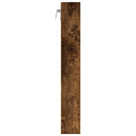 Vitrinekast 60x8,5x58 cm bewerkt hout gerookt eikenkleurig 5