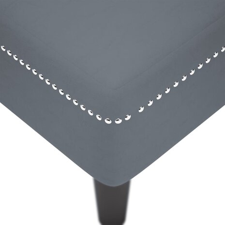 Chaise longue met kussen&rechterarmleuning fluweel donkergrijs 7